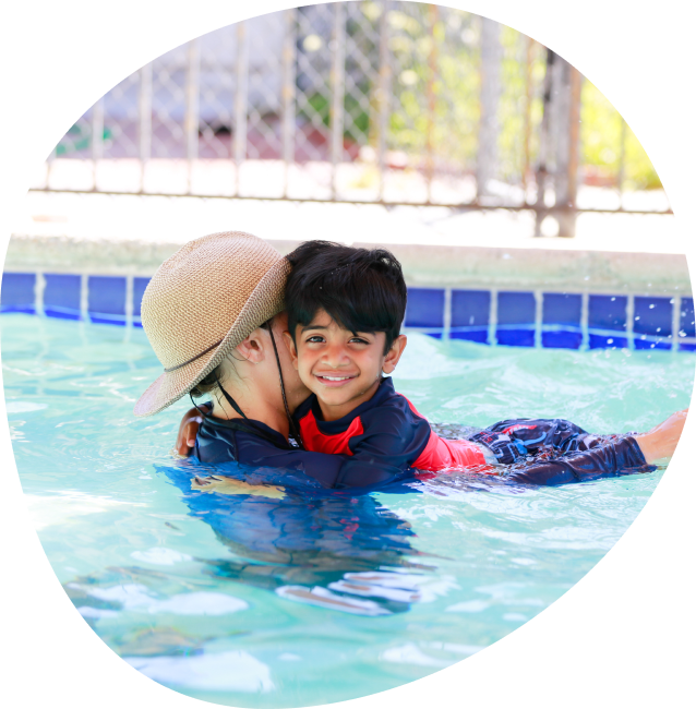 kids swimming